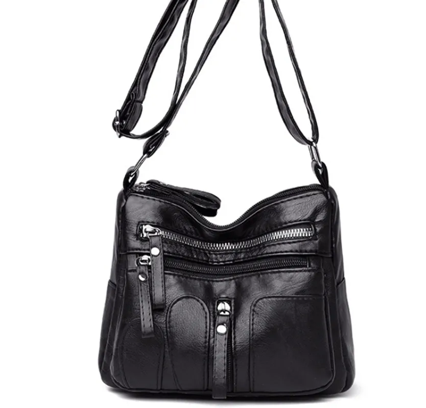  2019 Women Soft Leather Shoulder Bags For Ladies Crossbody Bags Simple Fashion Female Small Handbag - 4000174356176
