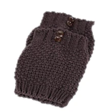 Новинка; модные вязаные носки для обуви; женские гетры с пуговицами; сезон осень-зима; Короткие гетры с вырезами