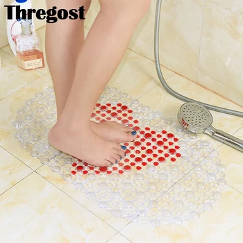 

Thregost Non-slip Bathroom Mat Cartoon Pattern Safety Shower Bath Rugs Eco-Friendly PVC Modern Massage Pad Bathroom Carpet