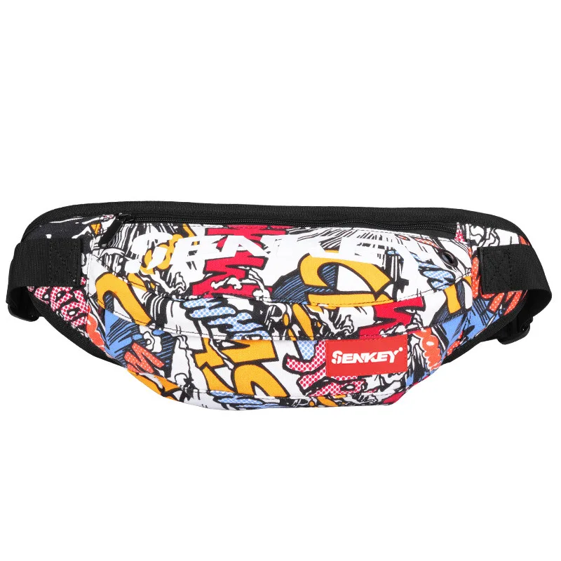 09 Waist pack Поясная Сумка унисекс, поясная сумка в уличном стиле, нагрудная Сумка-банан, сумка в стиле хип-хоп, Большая вместительная модная поясная посылка - Цвет: 09 Waist pack