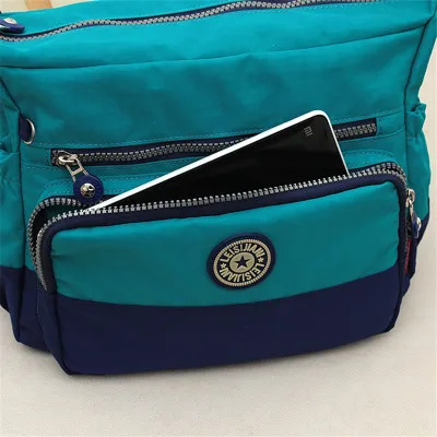 Роскошная женская нейлоновая сумка через плечо Bolsa Feminina водонепроницаемая с