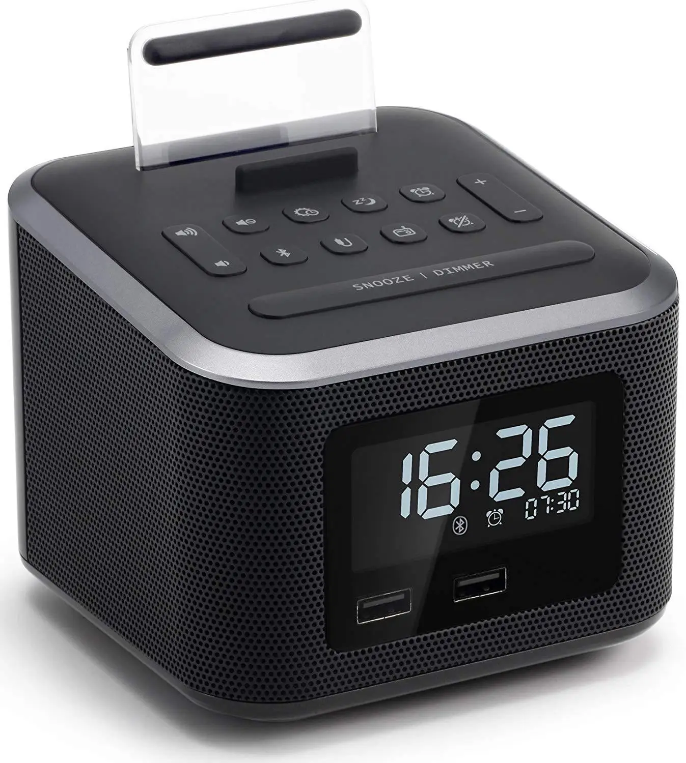 Bluetooth колонки портативные FM радио USB зарядные устройства цифровой будильник
