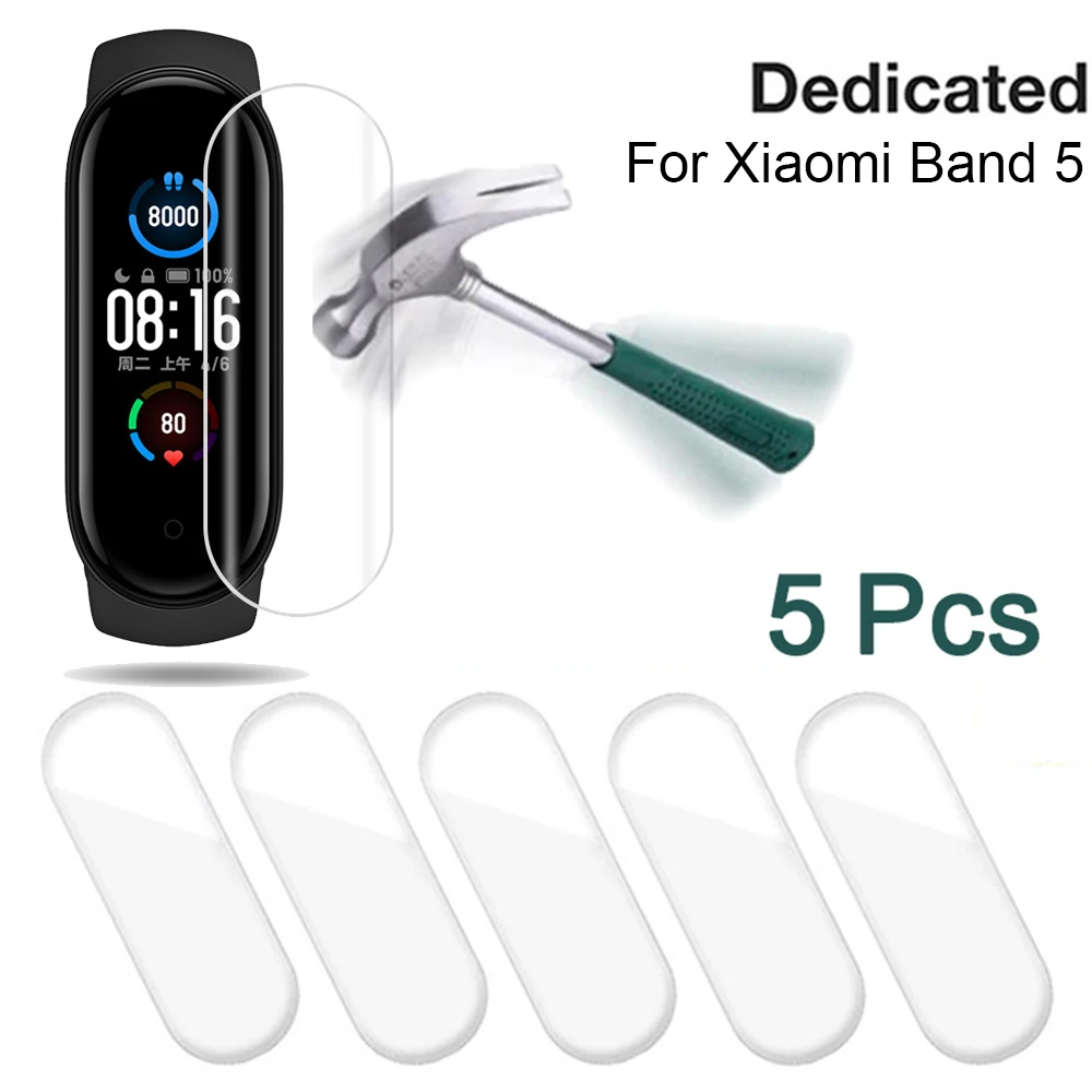 Buy Screen-Protector-Film Bracelet Mi-Band Xaomi 5pcs for Smart on Full-Cover 4001163727093