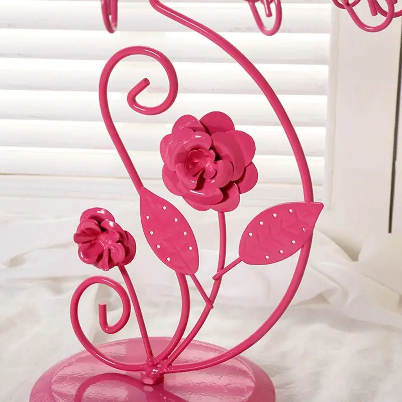 Стойка для ювелирных изделий с зонтиком, настольный органайзер для сережек