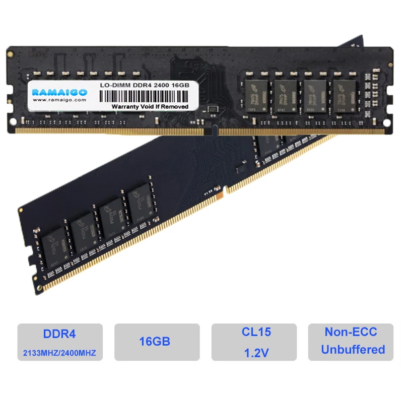 Оперативная Память DDR4 4 ГБ 8 16 32 ram 2133 2400 2666 3200 МГц для ПК CL19 1 2 в без коррекции ошибок