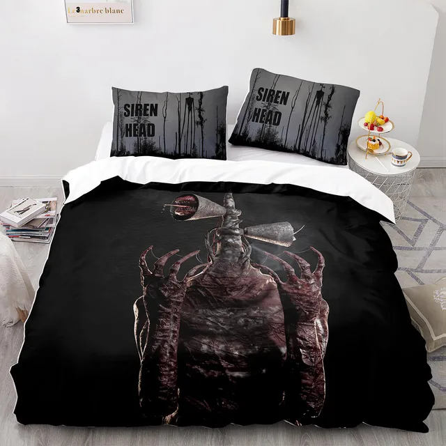 Spooky Month Skid and Pump Friday Night Funkin Duvet Cover Bedding