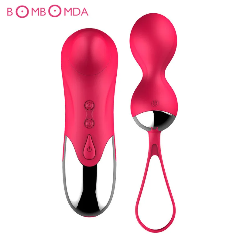Silicone Wireless Remote Vibrator Egg Smart Ball Shrink Yin Vaginal Tighten Exercise Dual vibration Egg Sex Toys For Woman A3