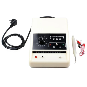 

220V Double Color Metal/Non-metal EDM Machine 50W Spark Engraving Pen Hand Electroengraving Machine LY