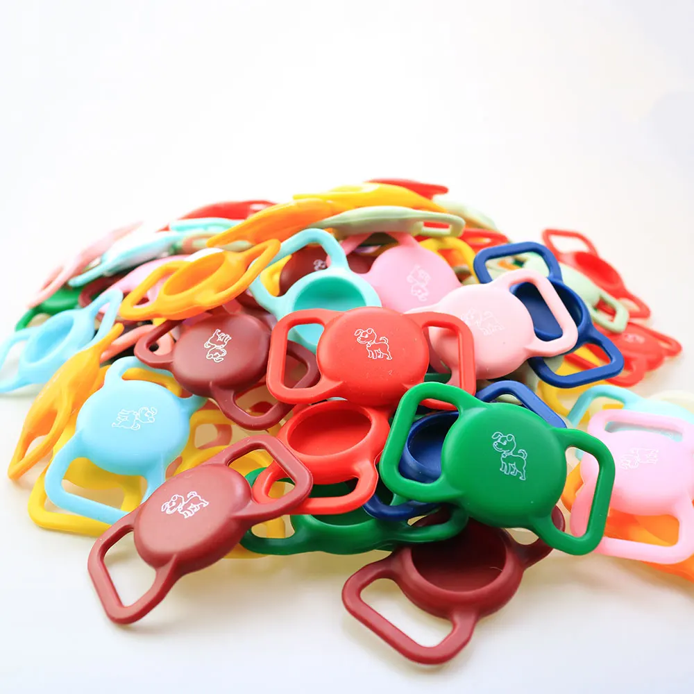 Silicone Pet Protective Case GPS Finder Dog Cat Collar Loop For Apple Airtags Locator Tracker Anti-lost