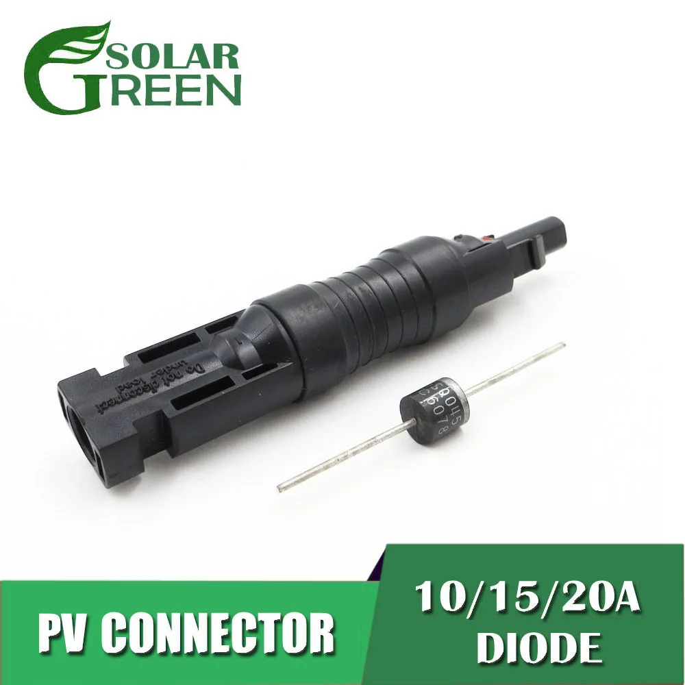 IP68 водонепроницаемые диоды 10 15 20 a диодный PV разъем используется для модуля