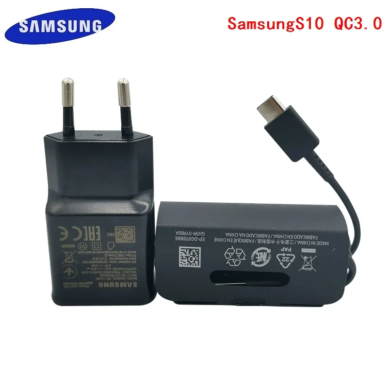 100% Original Samsung Galaxy S10 Fast Charger 1.67A Usb Type-C QC3.0 quick charge power adapter for S10e S10plus S9 S8 | Мобильные