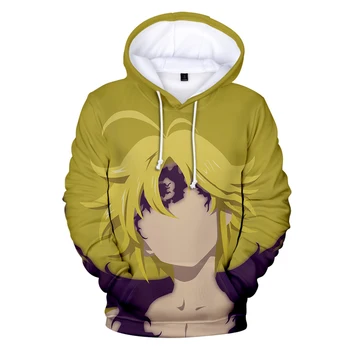 

New hot 3D Meliodas Men Hoodies Women Hooded casual spring 3D Print Meliodas Hoodie boys girls tops pullovers warm Sweatshirts