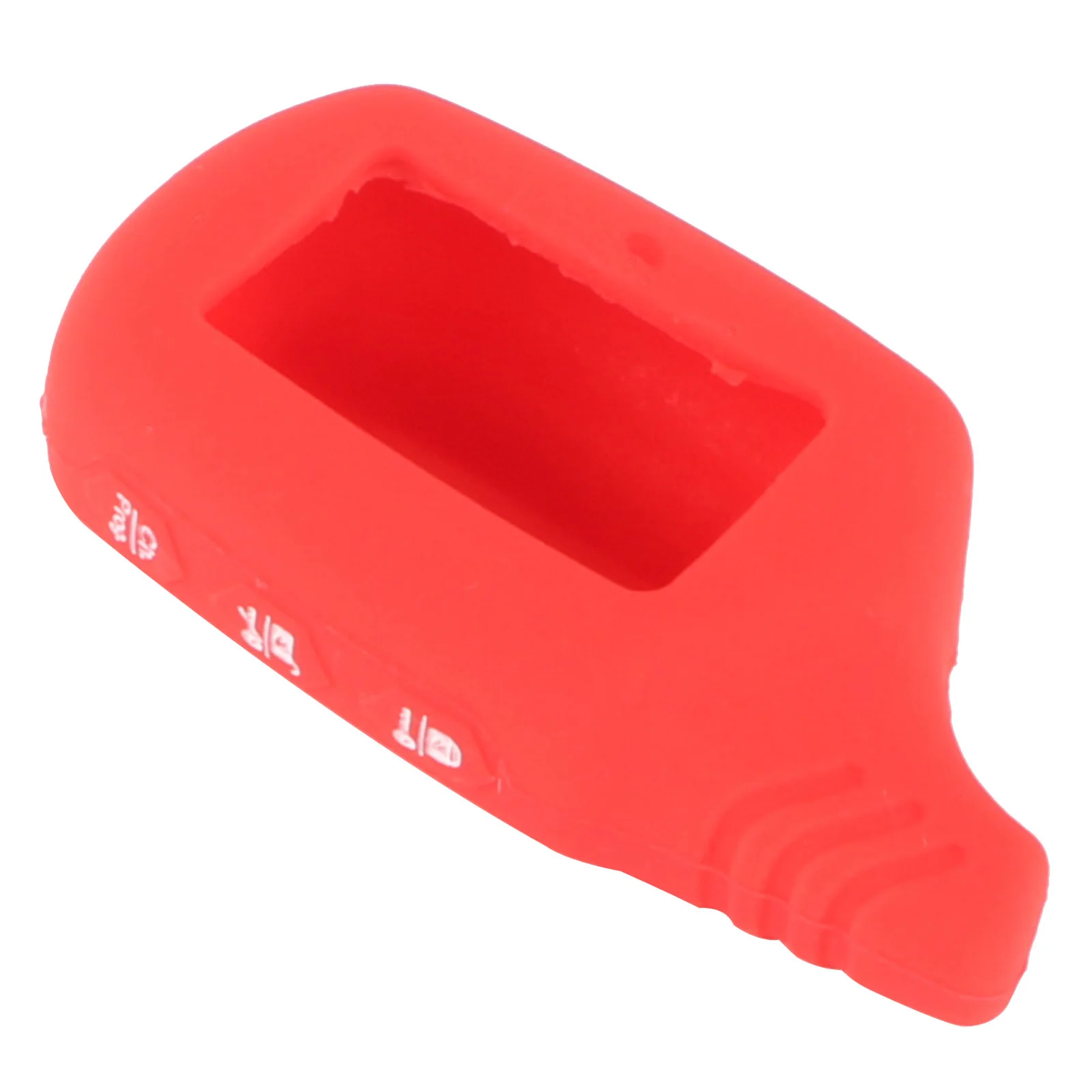 red KEYYOU 10X ключ крышка B9/B6 силиконовый чехол для Starline B9 B6 A91 A61 V7 ЖК-дисплей КГБ FX-5 Jaguar ЖК-дисплей брелок автомобиля дистанционный ключ 2 способ сигнализации - Название цвета: red