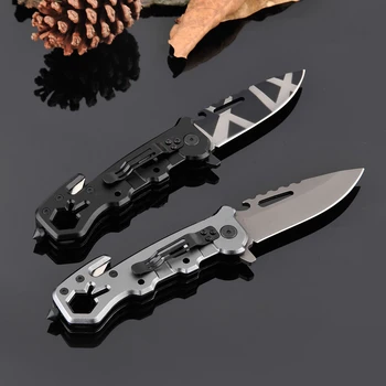 

Folding Pocket Knife Multi-function Portable Outdoor Fruit Blade Cutter Practical Camping Survival Tools Switzerland steel Knife