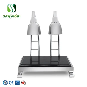 

Electric Food heating lamp Food insulation lamp insulation station buffet double lamp food Warmer seat heat insulation lamp
