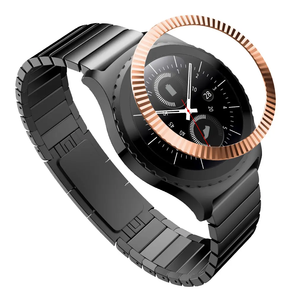 C2 Для samsung gear Sport S2 S3 Frontier Ringke рамка декоративная рамка чехол, Защитная крышка для samsung Galaxy Watch 42 мм 46 мм часы - Цвет: C2