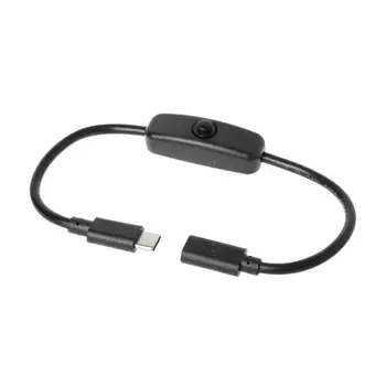 

Type C Male to Female USB-C Extension Cable Switch for Raspberry Pi 4 An-droid