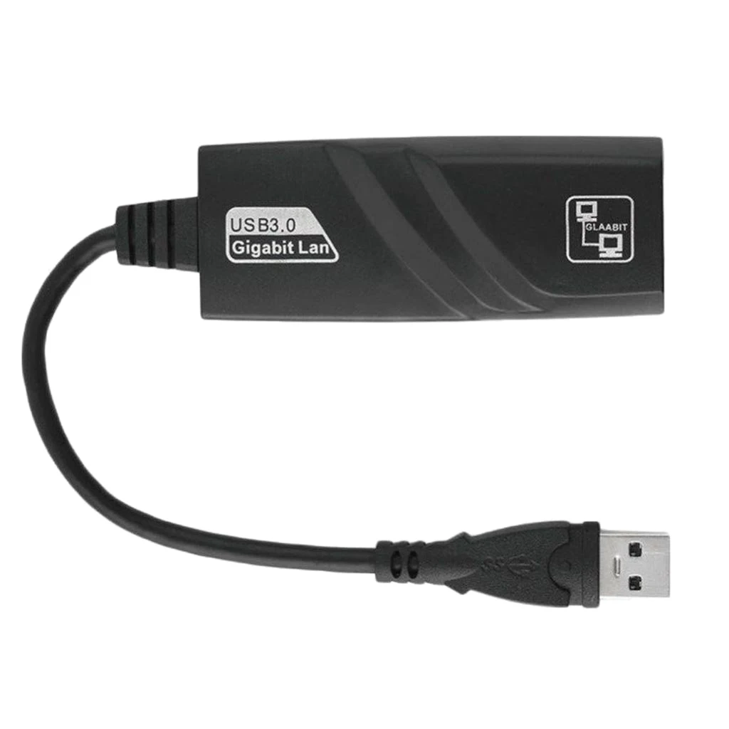 USB 3.0 to Ethernet RJ45 Lan Gigabit Adapter Cable Converter 10/100/1000Mbps for Computer