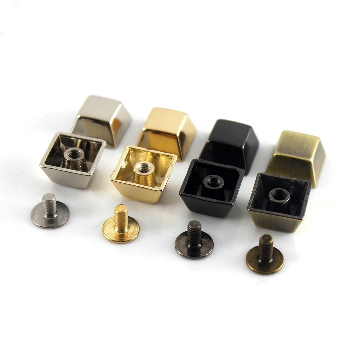 Remaches De Botón Con Tornillo - 20 Unidades, Cabeza Redonda 8 Mm, Para Manualidades En Cuero