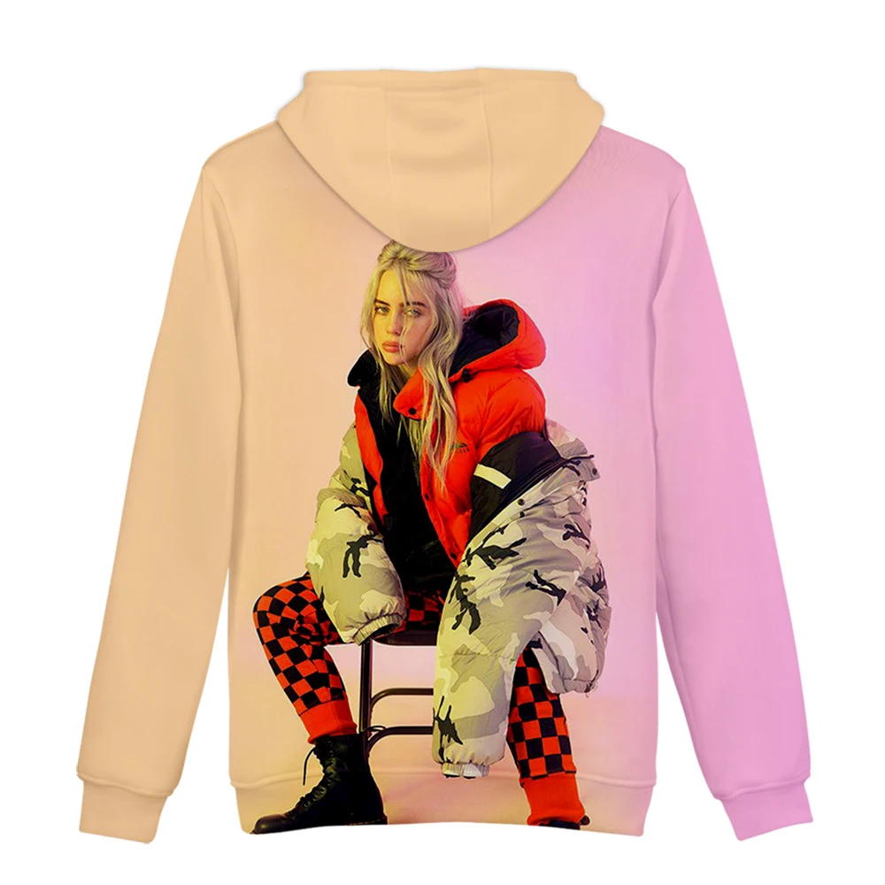 Американский идол певец Билли эйлиш Женская толстовка мужская 3D Толстовка с капюшоном с принтом Билли эйлиш для девочек/мальчиков Модный Повседневный пуловер