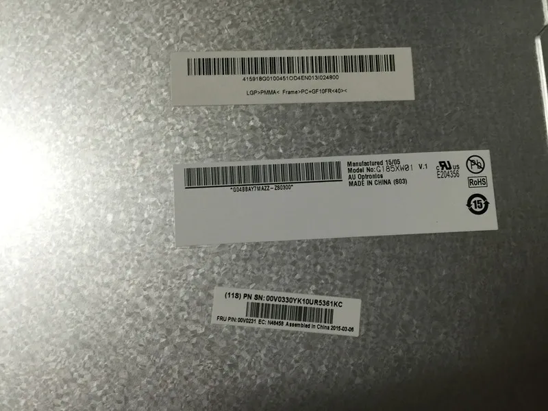 18,5 ''дюймовый G185XW01 V.1 AUO Ao ЖК-экран spot тепло для 1 года