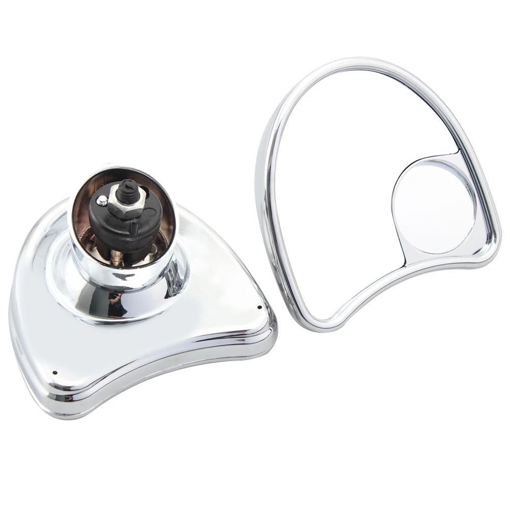 

Motorcycle Side Mirror Batwing Adjustable Fairing Mount Mirrors Fit for Harley Street Glide FLHX FLHXS 2014-2020