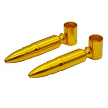 1 pièces petite poche bière bouteille Type tabac Pipe aluminium nouveauté Mini métal fumer Pipe Secret bière bouteille fumer tabac(China)