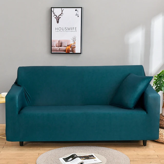 Bienes diversos Patológico Mareo Elastic Slipcover Solid Sofa Covers | Elastic Sofa Cover Living Room -  Elastic Solid - Aliexpress