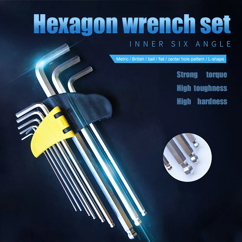 Экономичный L гаечный ключ длинный шестигранный набор гаечных ключей мощный