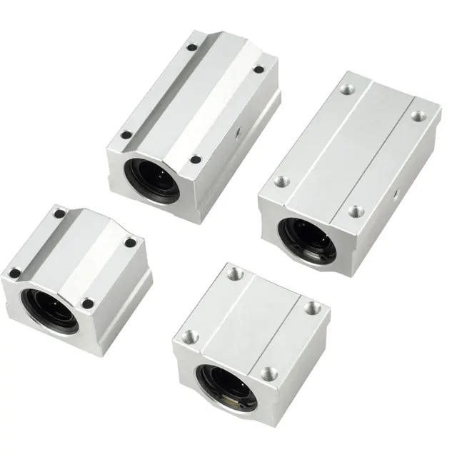 4 pcs SCS 6/8/10/12/13/16/20/25/30 UU/LUU Linear Motion Ball สไลด์ UNITS Linear BALL BEARING BLOCK CNC Router 3D ชิ้นส่วนเครื่องพิมพ์ 1