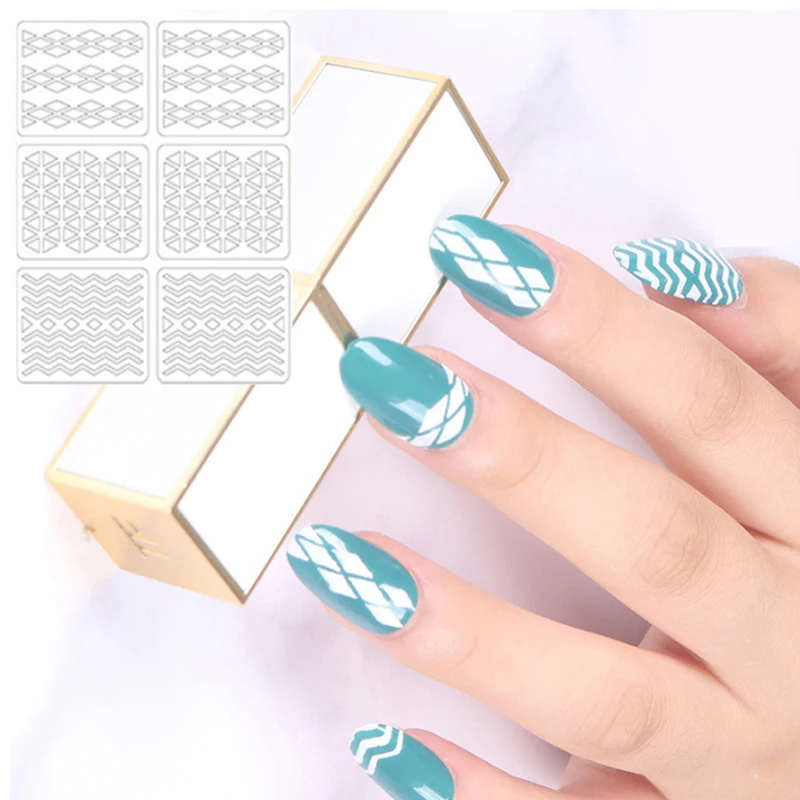 12 шт. декоративные наклейки для ногтей с вырезами | Красота и здоровье