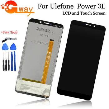 

6" Black LCD For Ulefone Power 3L LCD Display And Touch Screen Digitizer Assembly Cell Phone Replacement +Tools +Adhesive