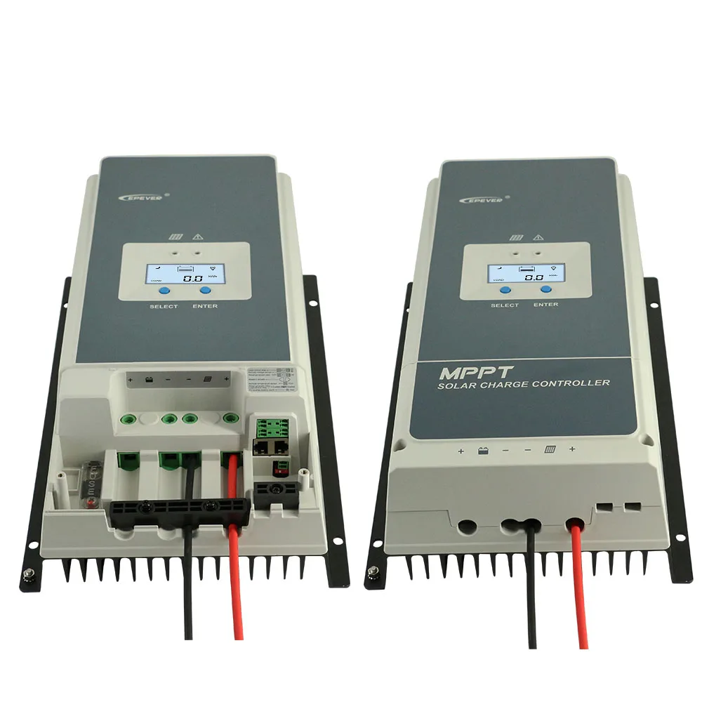 Epever-ソーラー充電コントローラー,LCDディスプレイ付き (mp80a),負の地面のバッテリー最大200V,ソーラー充電レギュレーター  AliExpress