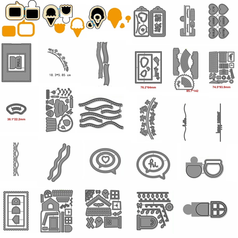 

Diverse Die Cuts For Cards Making DIY Scrapbook Variety Of Cutest Metal Cutting Dies Stencils New 2019 Embossed Crafts Cards