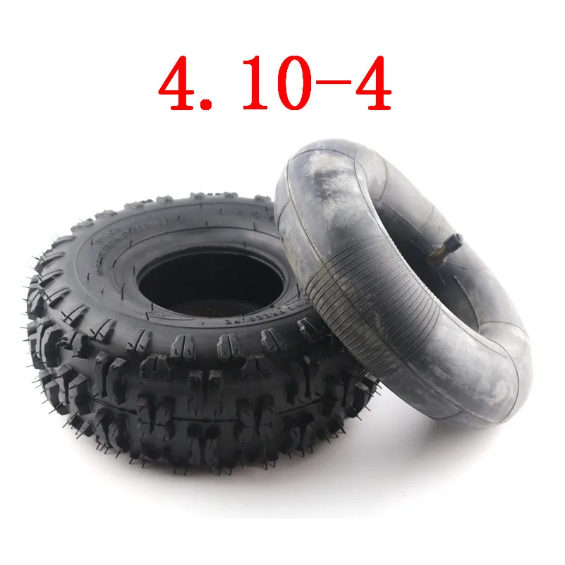 inner and outer tire Высокая производительность 4,10/3,50-4 410/350-4 ATV Quad Go Kart 47cc 49cc массивные 4,10-4 шины внутренняя труба подходит для всех моделей 3,50-4 " шины - Цвет: inner and outer tire