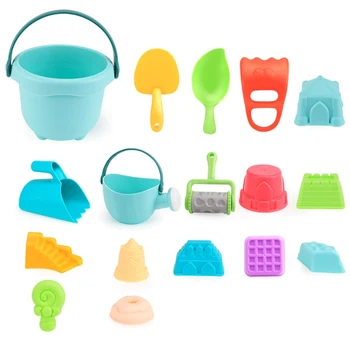 

7-17pcs Beach Toys For Kids Baby Beach Game Toys Children Sandbox Set Kit Summer Toys for Beach Play Sand Water Game Play Cart