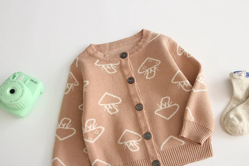 Sodawn/осень г.; кардиган для маленьких девочек и мальчиков; свитер; топы; одежда для малышей; новое вязаное пальто для мальчиков и девочек; свитера