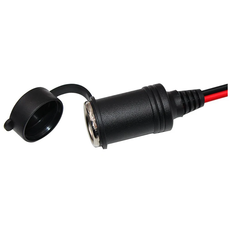 2FT 12V 24V розетка для автомобильного прикуривателя переходник с внутренней резьбой 10A зажимы типа «крокодил» автомобиля Батарея клип-на удлинитель