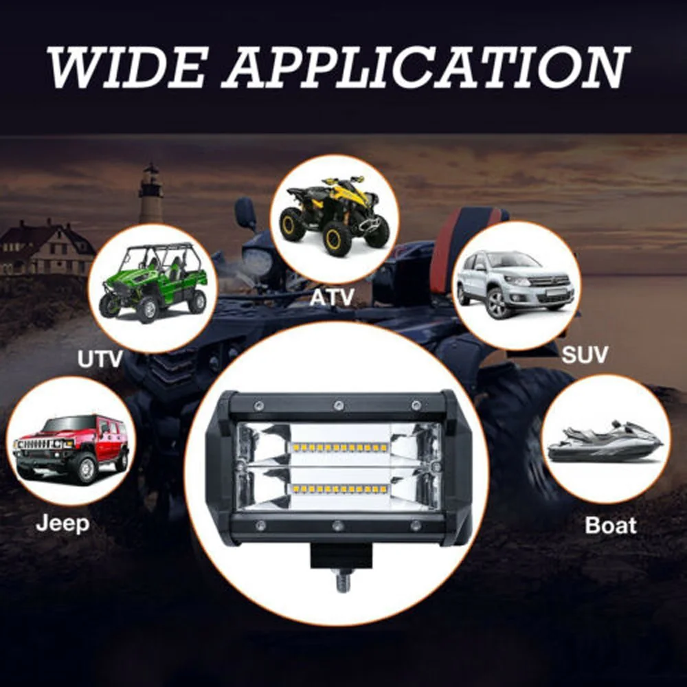 

Pod LED Work Light Driving Off-road Tractor 4WD White Waterproof 7000K