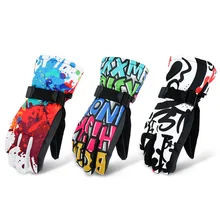 Мужские/женские лыжные перчатки, водонепроницаемые теплые перчатки, Утолщенные мягкие зимние перчатки для езды на мотоцикле, снегоходе, дропшиппинг