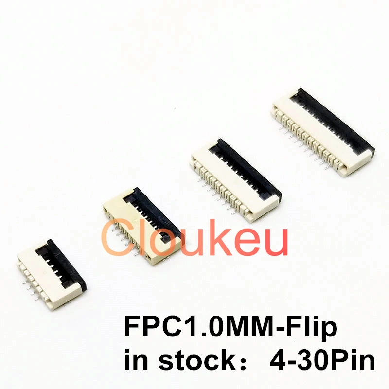 10 шт. гнезда соединителя FPC FFC 1,0 мм раскладушка нижний контакт Тип 4/5/6/8/9/10/12/14/15/16/18/20/22/24/26/ 28/30 P