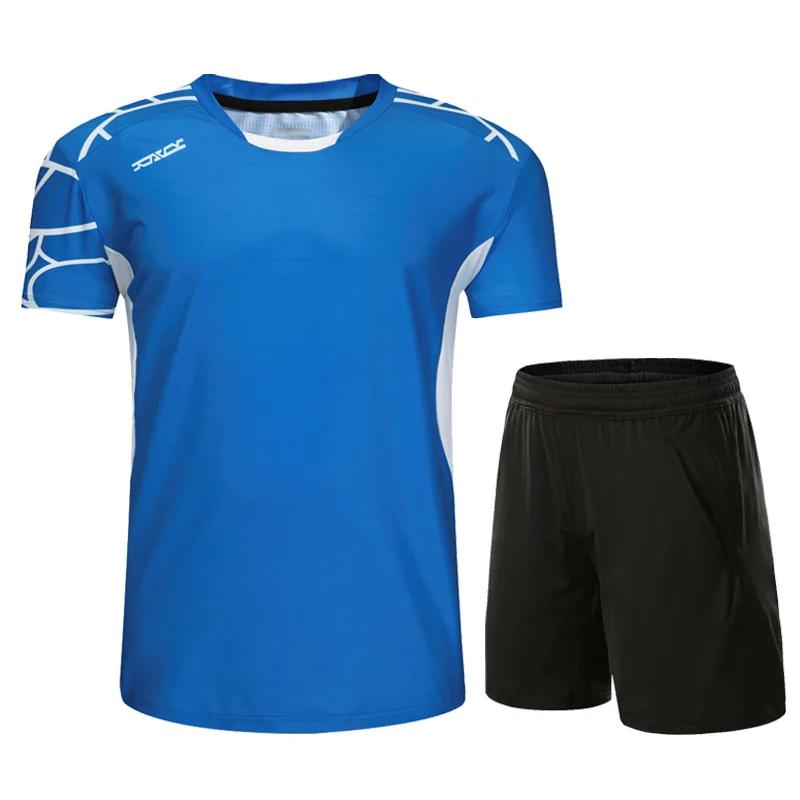 Women Blue A Set Новая рубашка для бадминтона, мужская и женская, топ, быстросохнущая, вентиляционная, Спортивная, впитывающая пот, футболка для бега, теннисная, спортивная рубашка - Цвет: Women Blue A Set