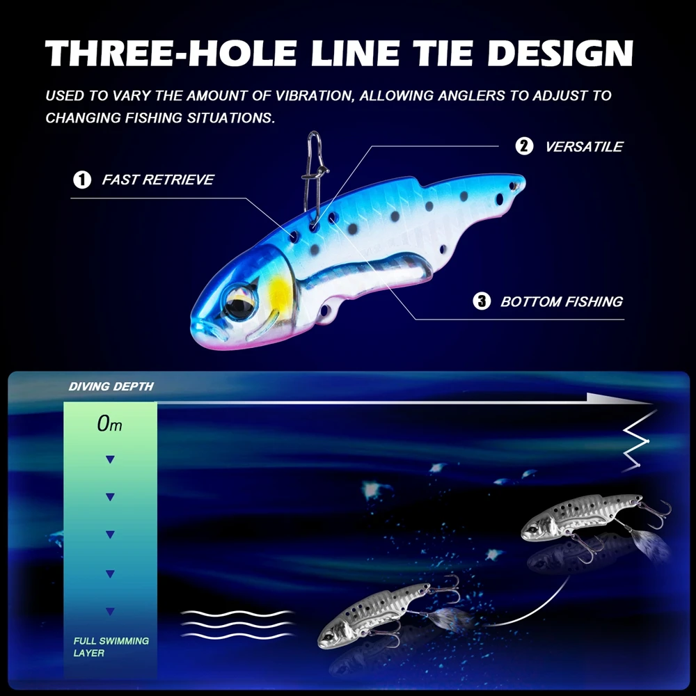 Metal VIB Fishing LURES (12)