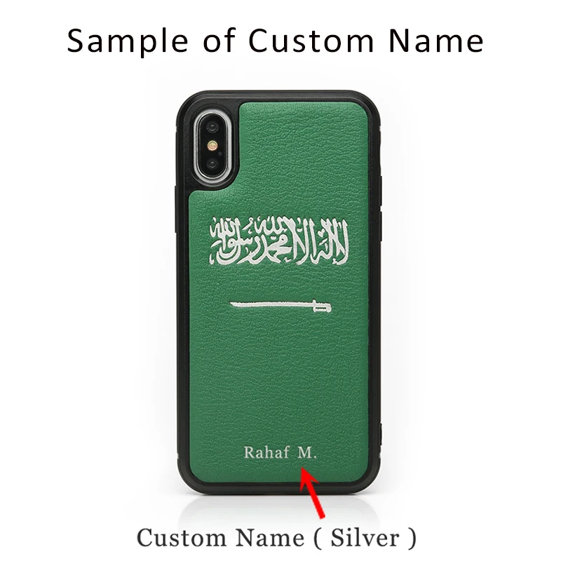 Hiram Beron,, зеленый кожаный чехол-бумажник для карт и чехол для iphone x, флаг Саудовской Аравии, Подарочная коробка, Прямая поставка