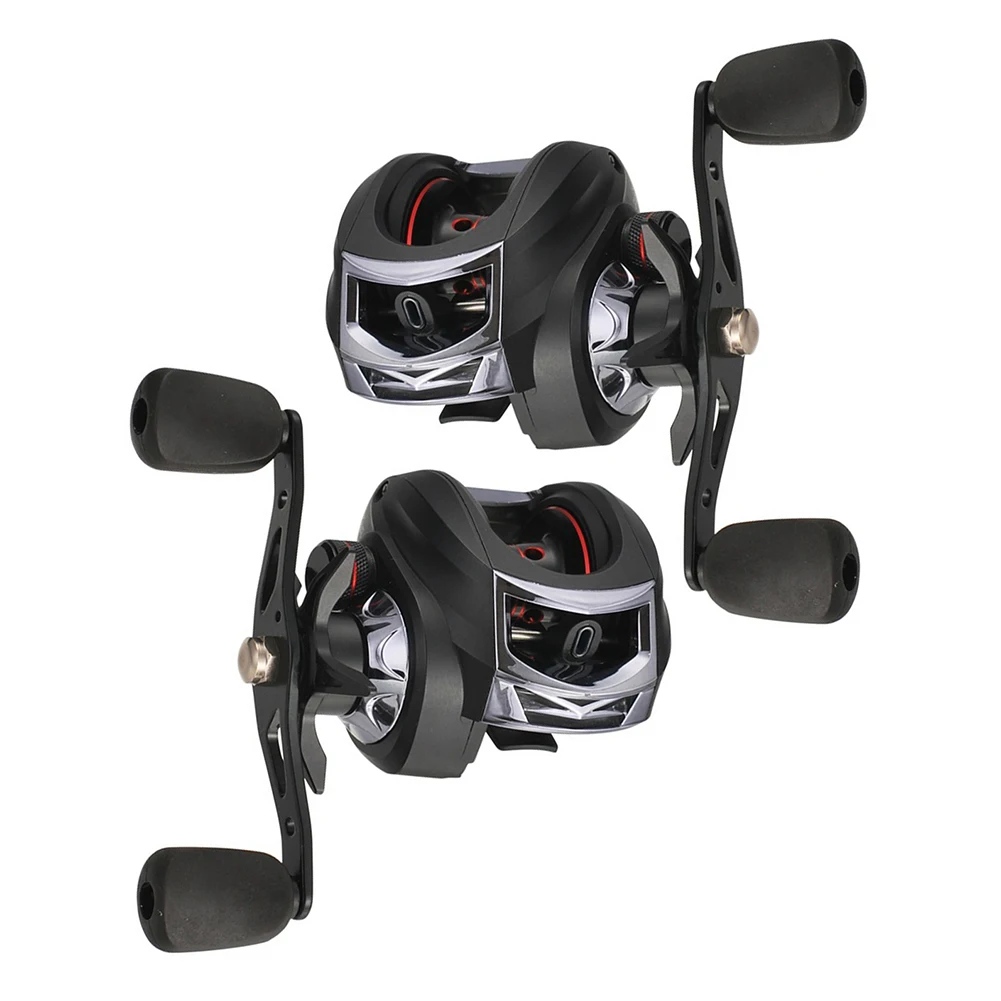 Fishing Baitcasting Reel Spool 13+1BB 8kg Max Drag Force Speed Ratio 6.3:1 Magnetic Aluminum Alloy Casting Tackle | Спорт и