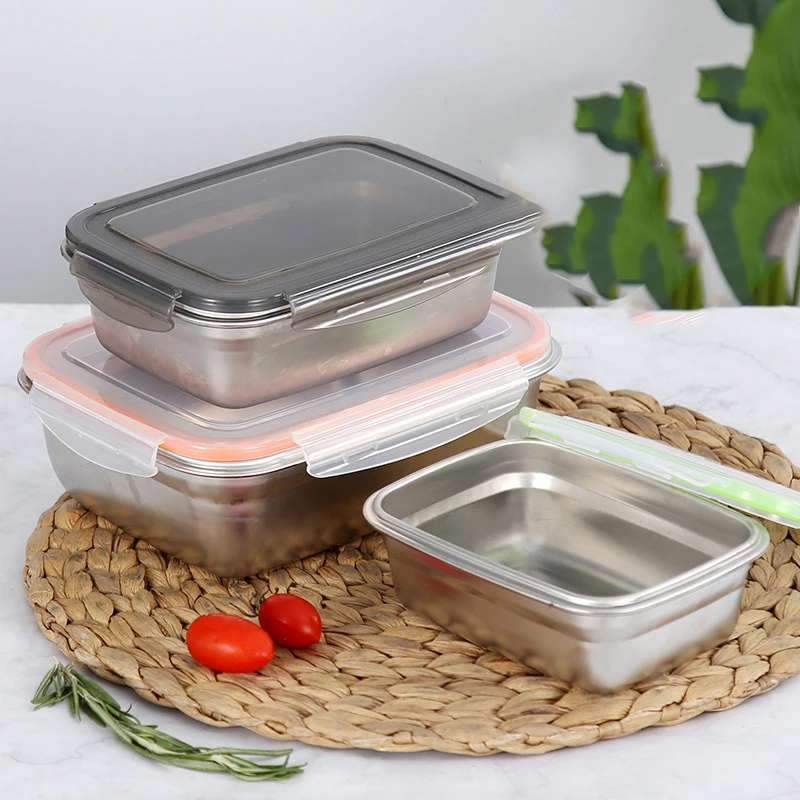 Нержавеющая сталь контейнер Коробки для обедов Bento активного отдыха путешествия пикника на размещение Еда закуски контейнер для хранения