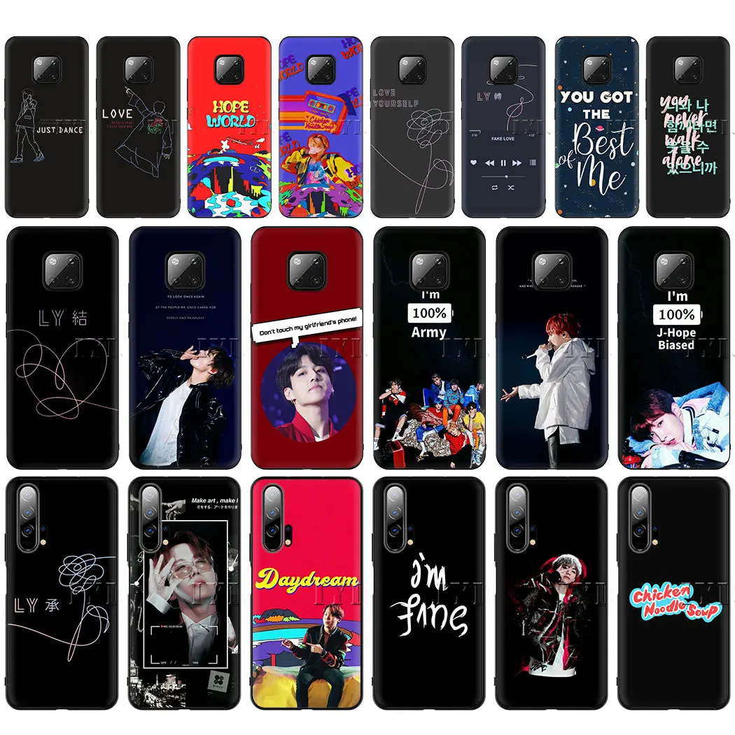Kpop j-надеюсь Мягкий силиконовый чехол для huawei Y6 Y5 2017 Prime 2018 Y7 Y9 2019 10 20 Pro Nova 4 3 2 я Lite