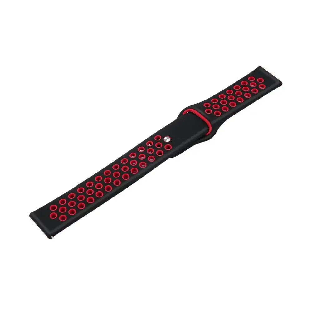 red black Ремешок для наручных часов COLMI SN12 SN60 SPORT3 ремешок для наручных часов браслет напульсники умный Браслет Силиконовый водонепроницаемый relogio - Цвет: red black