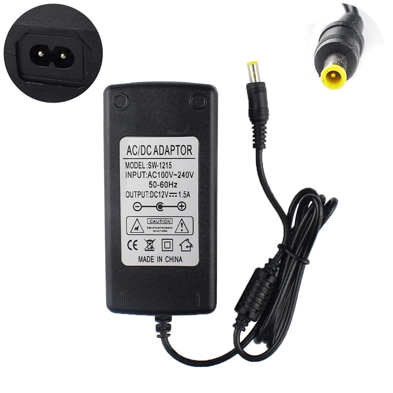 12V1.5A 5.0mm AC Adapter For Casio Privia PX 130 PX 135 BK PX 150 PX