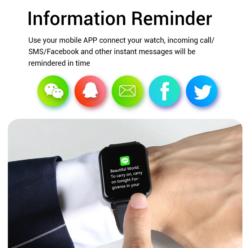 Ang Wear Fitness Tracker App Young Woman Using Fitness App On